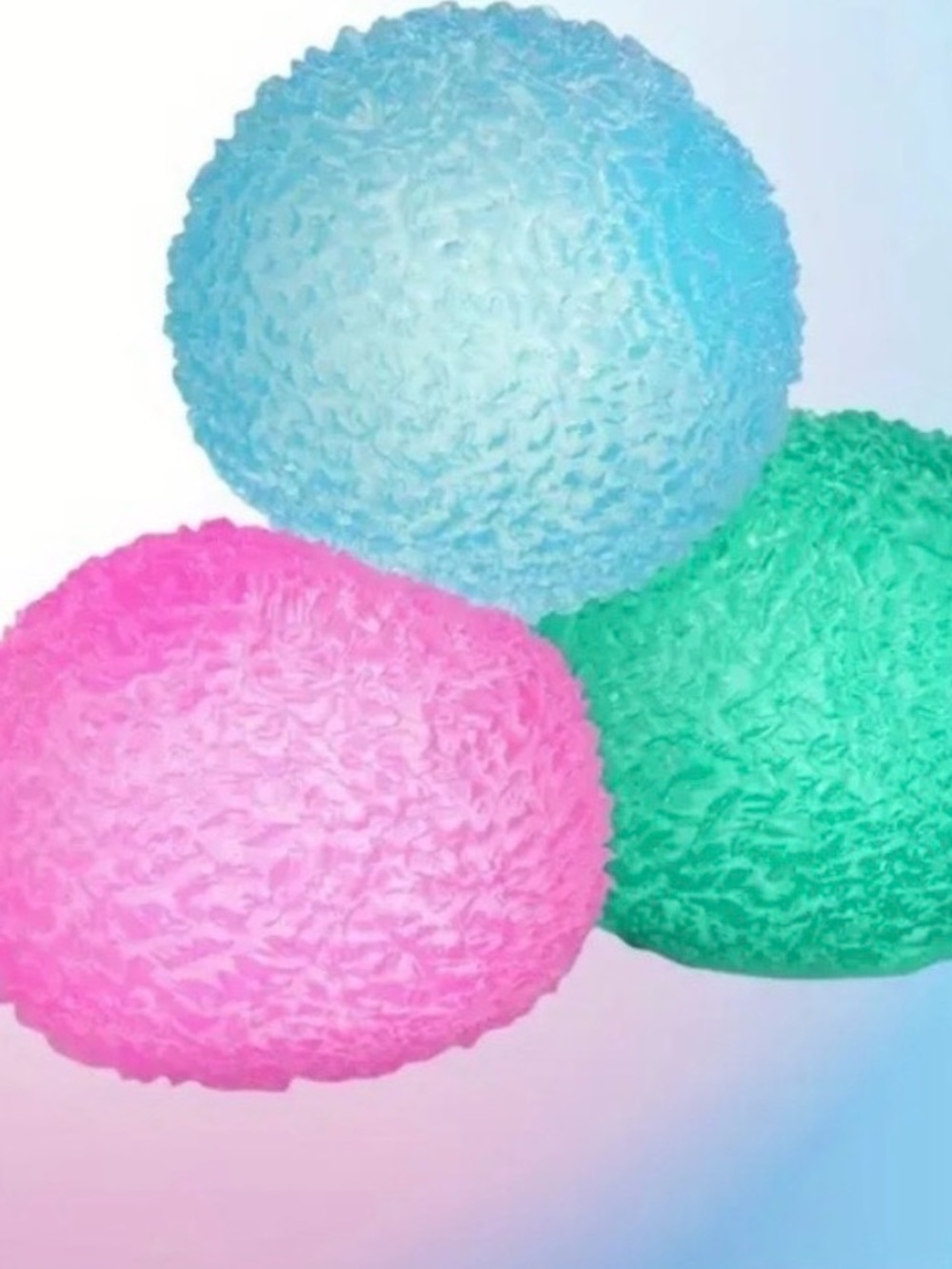 Texture Stress Ball Sensory Fidget Toy Squishy Anxiety Relief Ball Choose Color